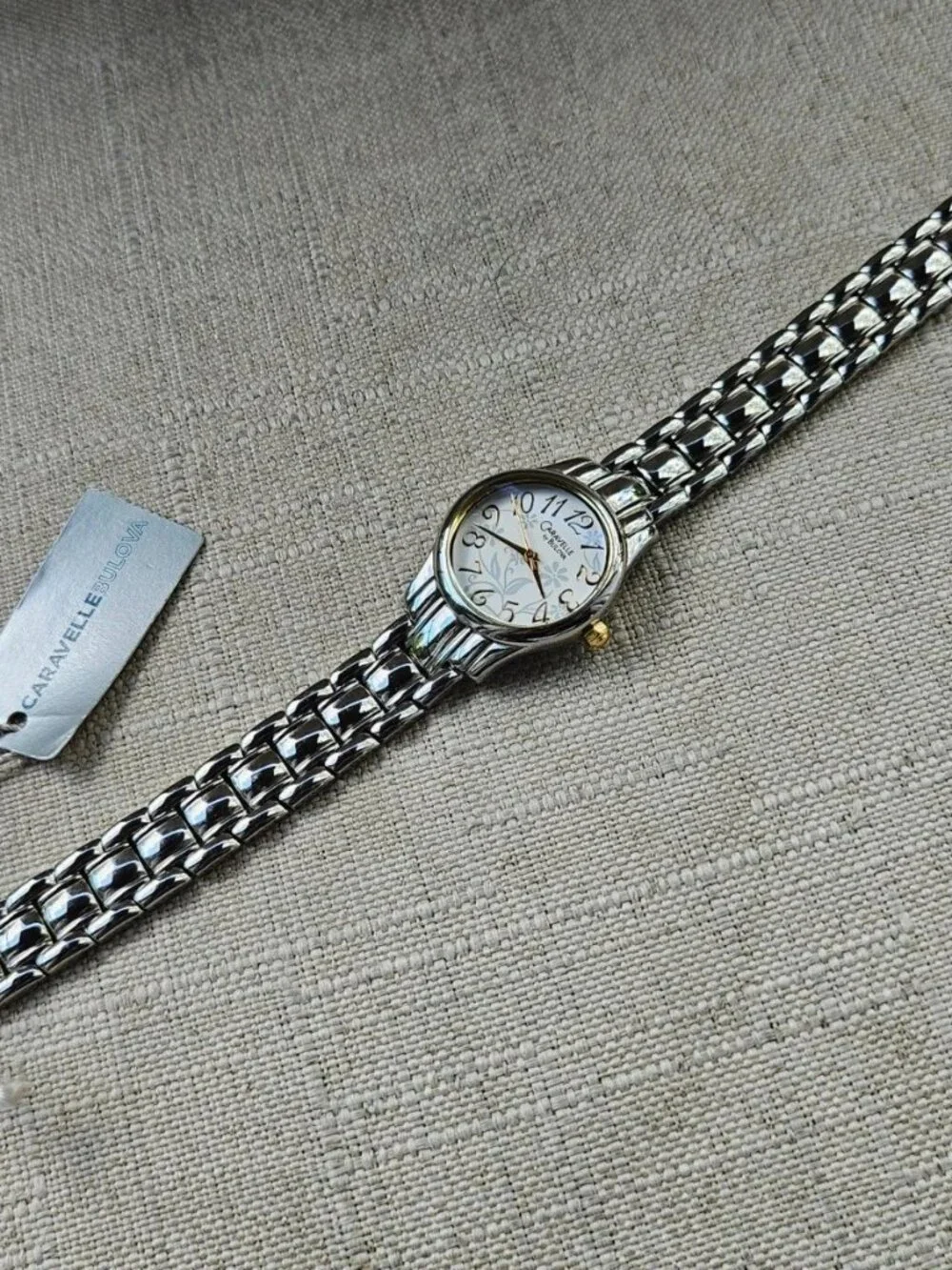 Caravelle by Bulova Women Wristwatch Silver Tone Quartz Analog Wrist Watch New
